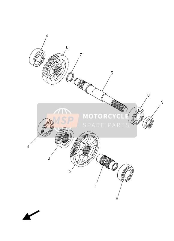 Yamaha XP500A 2015 Trasmissione per un 2015 Yamaha XP500A